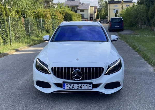 Mercedes-Benz Klasa C cena 67900 przebieg: 186000, rok produkcji 2015 z Poręba małe 352